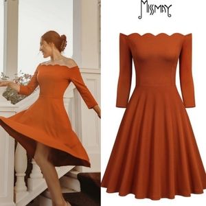 NWT/ MISSMAY RETRO GORGEOUS CITY DRESS WOMENS SZ LARGE